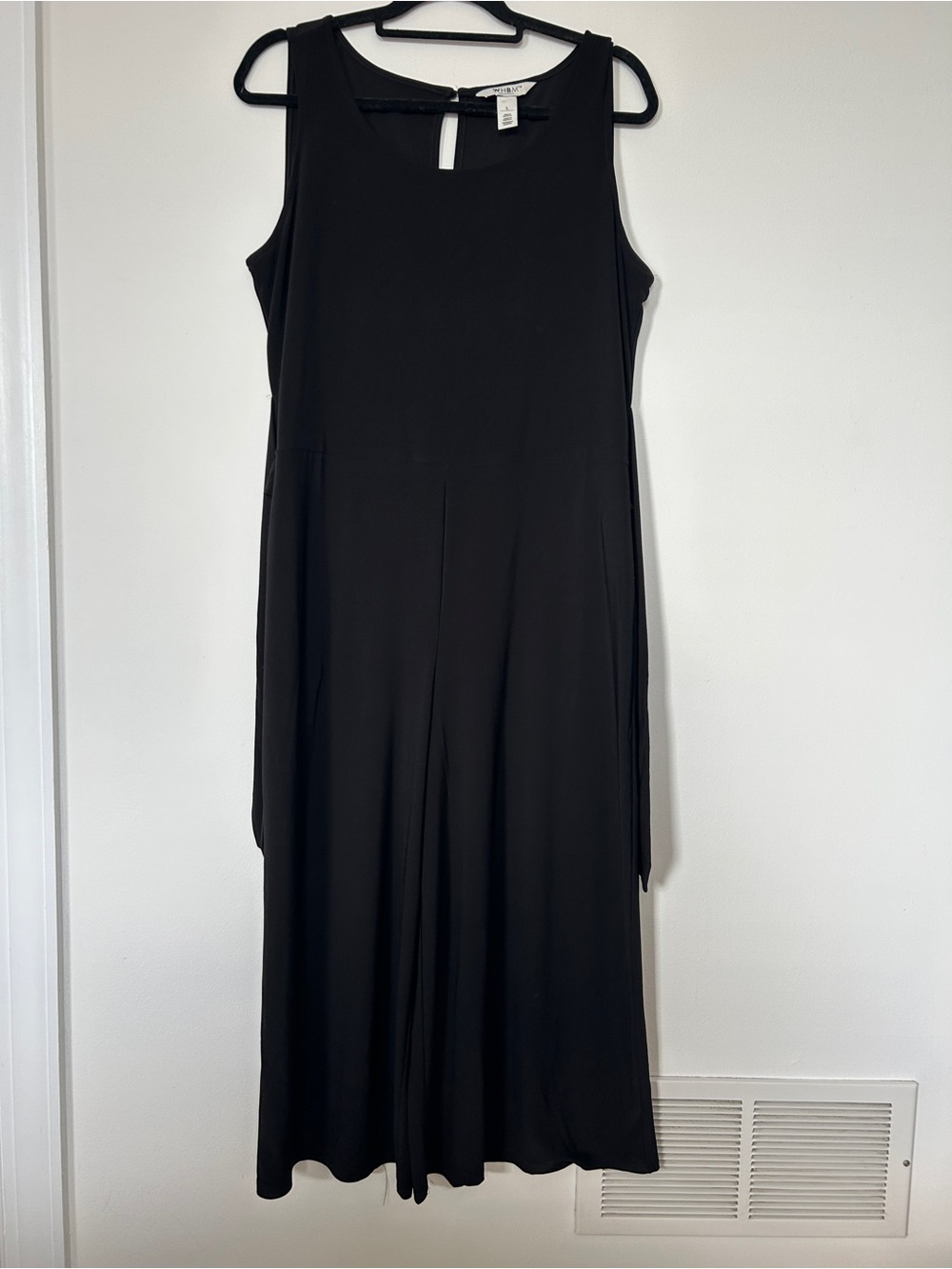 White House Black Market Black Sleeveless Wide-Leg Jumpsuit